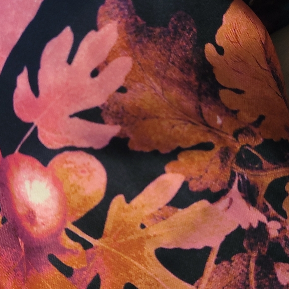 RSVP by Talbots sz 14 fall floral print navy pink lined dress with pockets - Picture 11 of 12